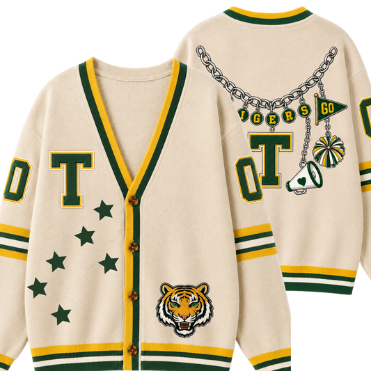Chaotic Club Custom Mascot Necklace Game Day Cardigan