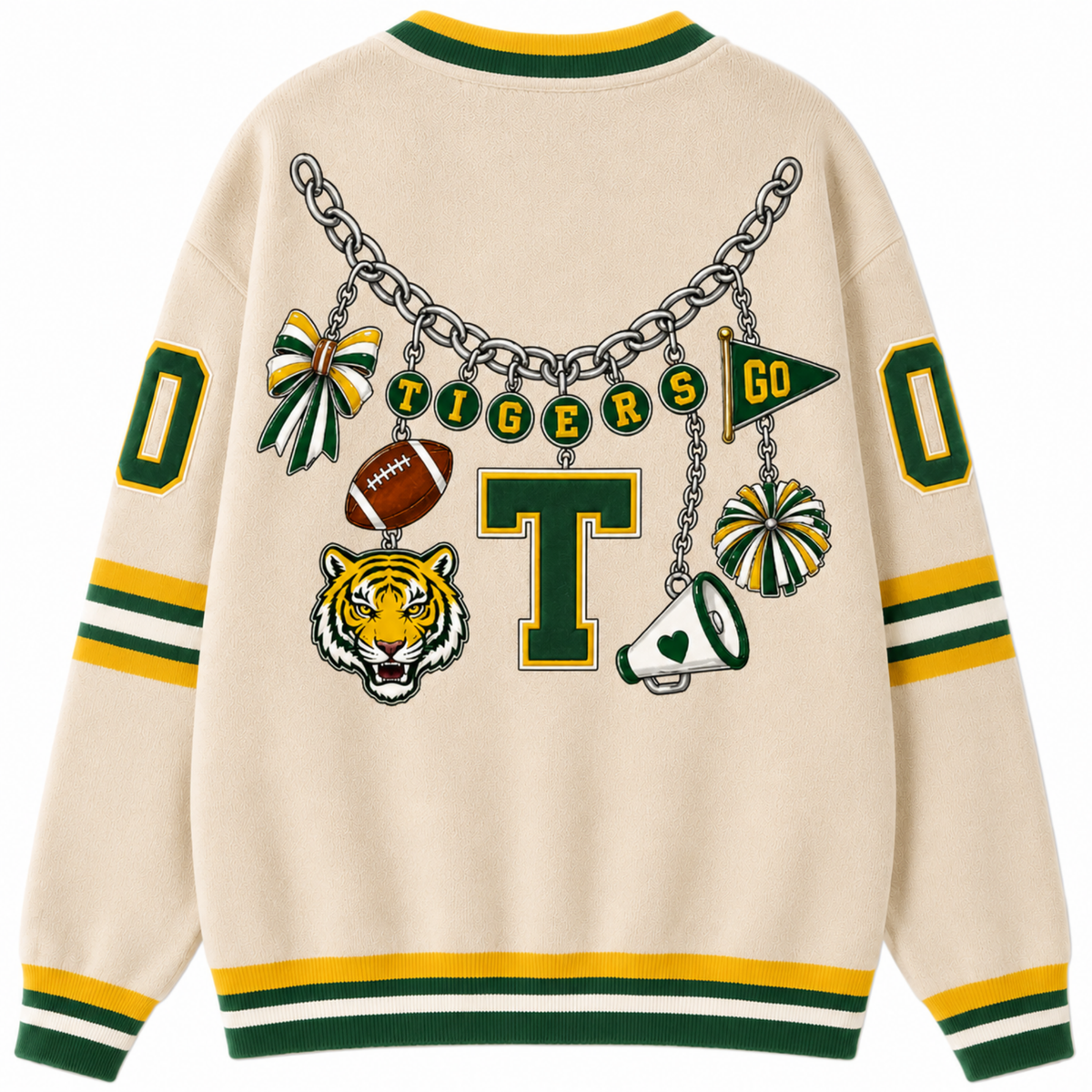 Chaotic Club Custom Mascot Necklace Game Day Cardigan