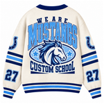 Chaotic Club Custom Mascot Paw Print College Pocket Cardigan