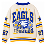 Chaotic Club Custom Mascot Paw Print College Pocket Cardigan