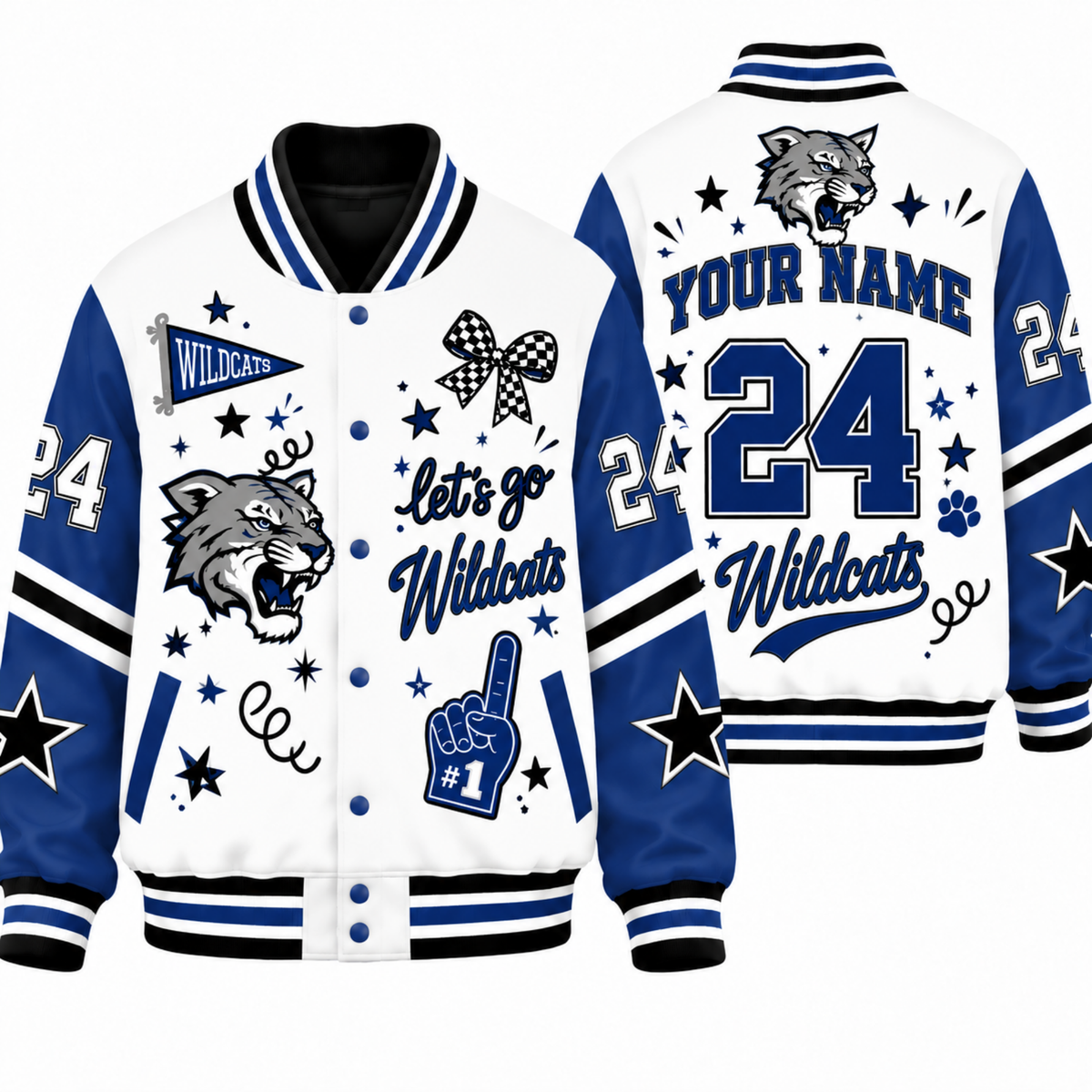 Chaotic Club Custom Mascot Spirit Squad Varsity Jacket