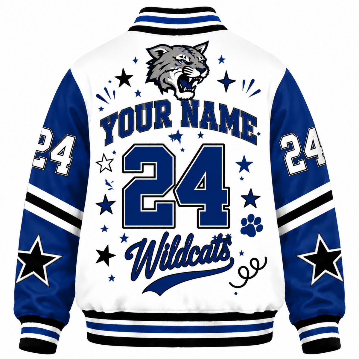 Chaotic Club Custom Mascot Spirit Squad Varsity Jacket
