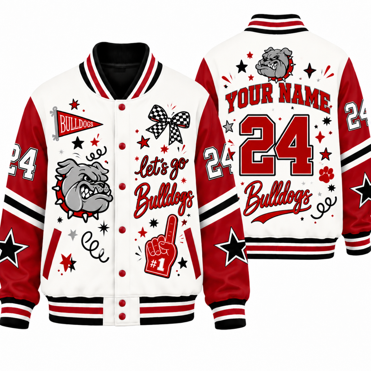 Chaotic Club Custom Mascot Spirit Squad Varsity Jacket
