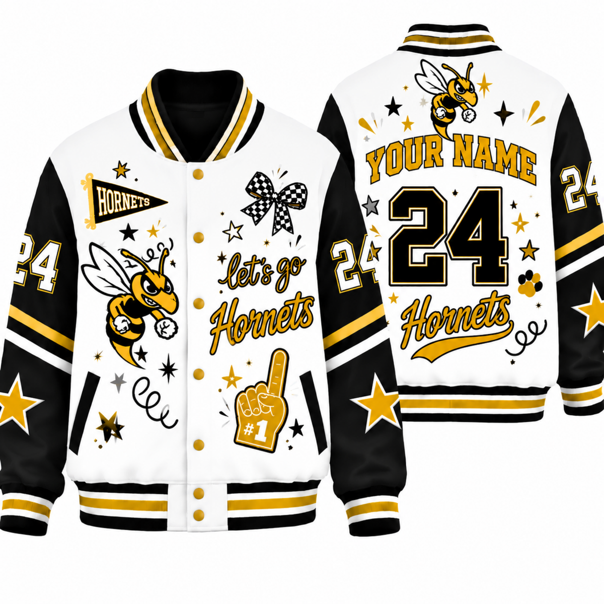 Chaotic Club Custom Mascot Spirit Squad Varsity Jacket