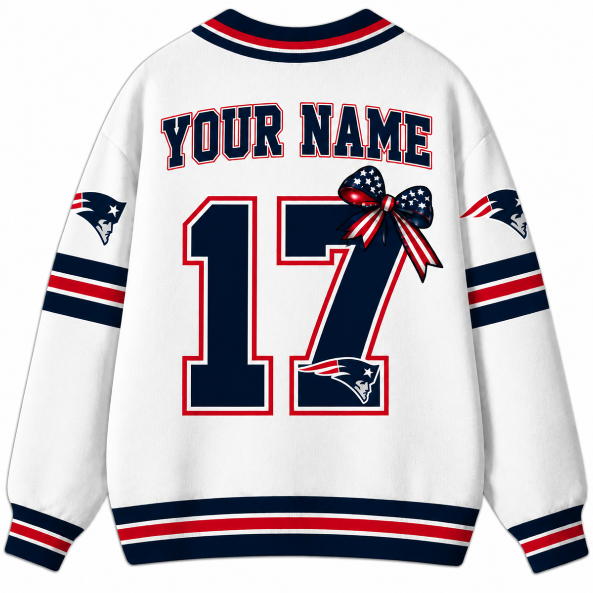 Chaotic Club Custom Mascot Star Bow Game Day Cardigan