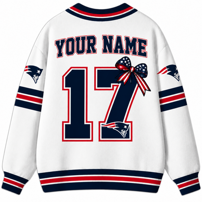 Chaotic Club Custom Mascot Star Bow Game Day Cardigan