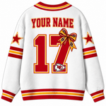 Chaotic Club Custom Mascot Star Bow Game Day Cardigan