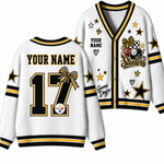 Chaotic Club Custom Mascot Star Bow Game Day Cardigan