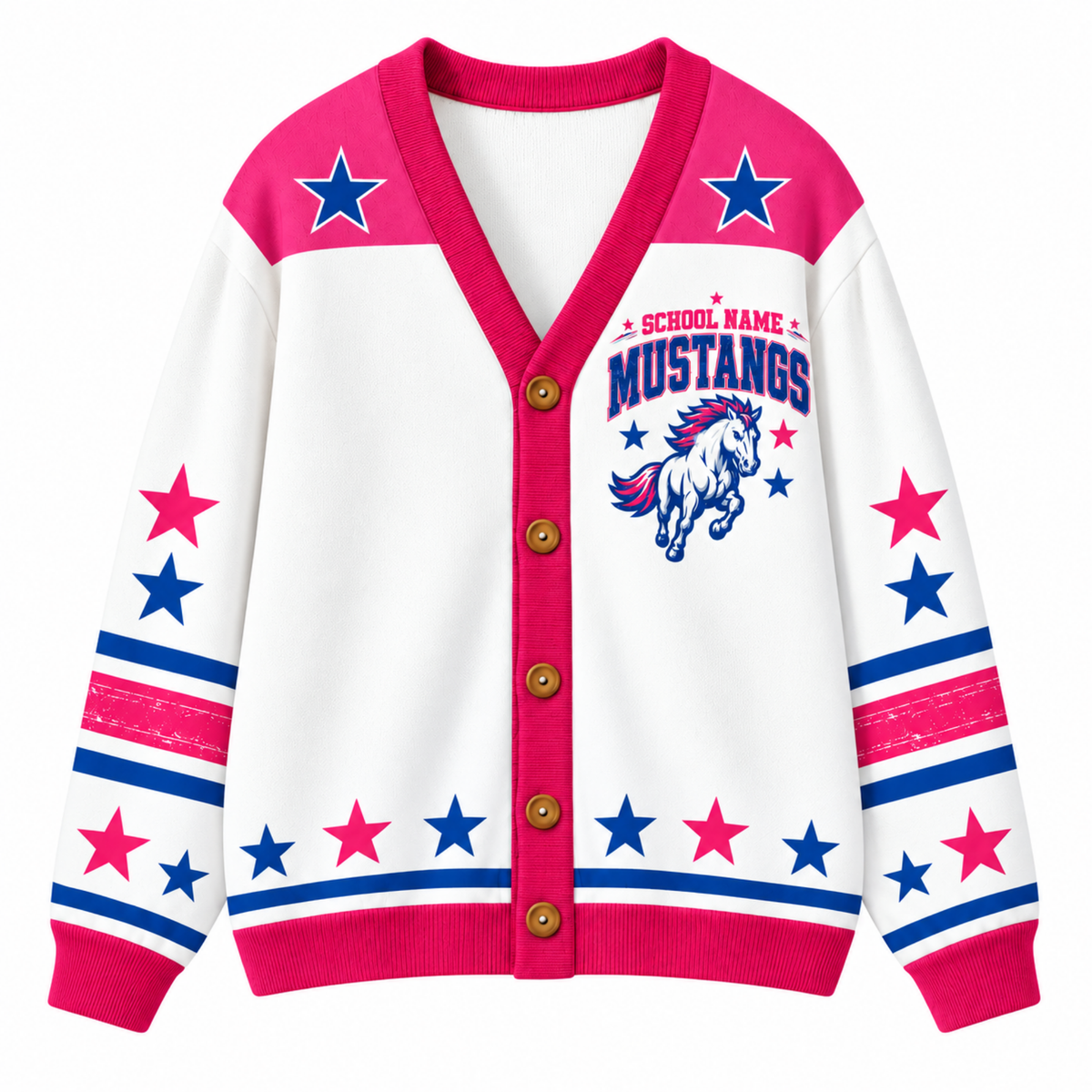 Chaotic Club Custom Mascot Varsity Cardigan
