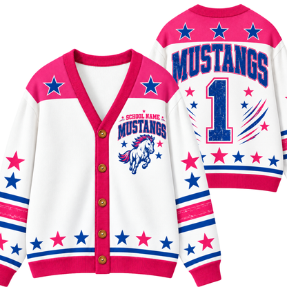 Chaotic Club Custom Mascot Varsity Cardigan