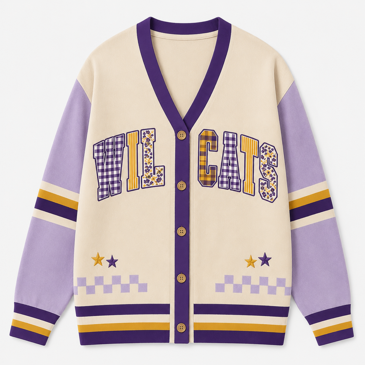 Chaotic Club Custom Mascot Varsity Cheer Game Day Cardigan
