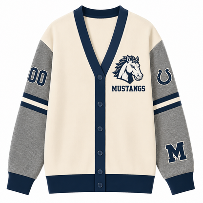 Chaotic Club Custom Mascot Varsity Knit Cardigan