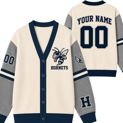 Chaotic Club Custom Mascot Varsity Knit Cardigan