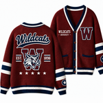 Chaotic Club Custom Mascot Varsity Monogram Pocket Cardigan