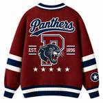 Chaotic Club Custom Mascot Varsity Monogram Pocket Cardigan