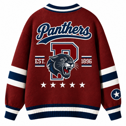 Chaotic Club Custom Mascot Varsity Monogram Pocket Cardigan