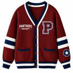 Chaotic Club Custom Mascot Varsity Monogram Pocket Cardigan
