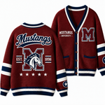 Chaotic Club Custom Mascot Varsity Monogram Pocket Cardigan