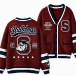 Chaotic Club Custom Mascot Varsity Monogram Pocket Cardigan