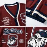 Chaotic Club Custom Mascot Varsity Monogram Pocket Cardigan