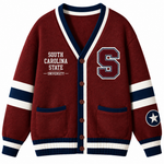 Chaotic Club Custom Mascot Varsity Monogram Pocket Cardigan