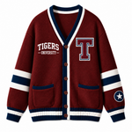 Chaotic Club Custom Mascot Varsity Monogram Pocket Cardigan