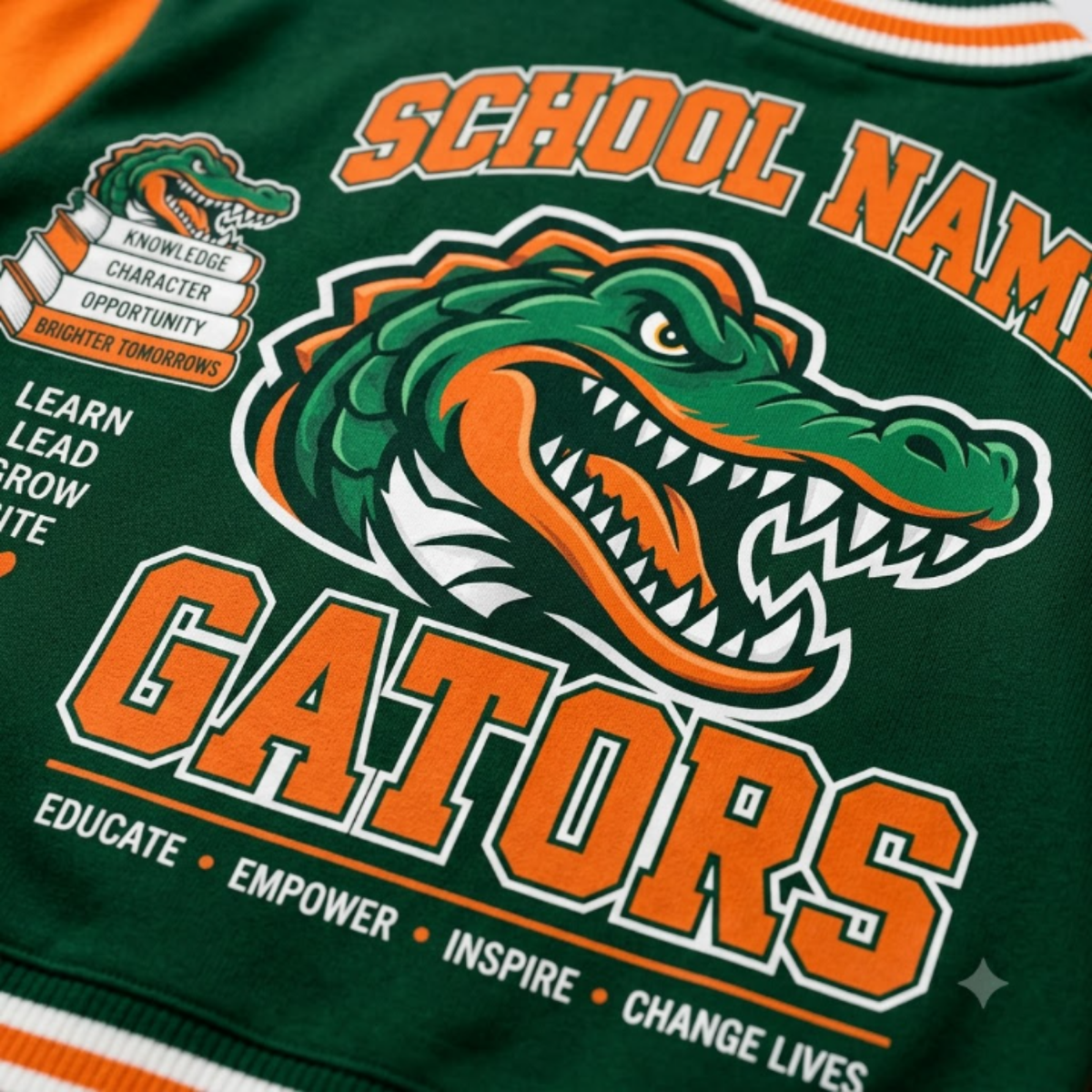 Chaotic Club Custom Mascot Warrior Teacher Varsity Cardigan