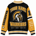 Chaotic Club Custom Mascot Warrior Teacher Varsity Cardigan