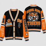 Chaotic Club Custom Mascot Warrior Teacher Varsity Cardigan