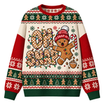 Chaotic Club Custom Oh Snap Gingerbread Man Ugly Sweatshirt