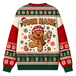 Chaotic Club Custom Oh Snap Gingerbread Man Ugly Sweatshirt