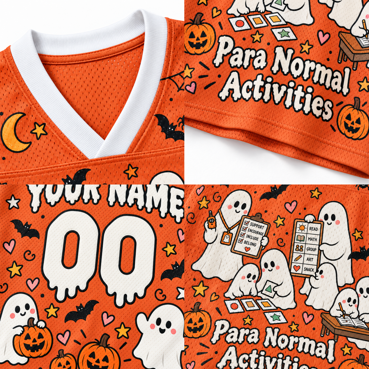 Chaotic Club Custom Paranormal Activities Teacher Mesh Jersey