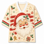 Chaotic Club Custom Retro Winking Santa Christmas Mesh Jersey