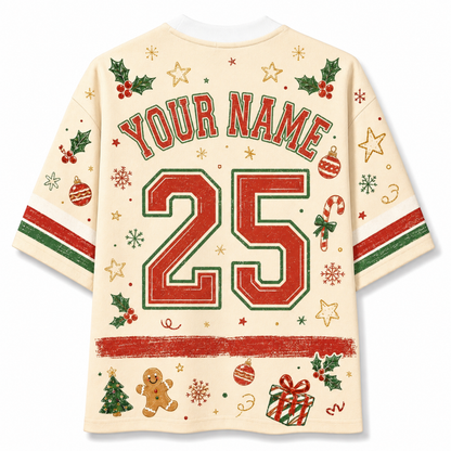 Chaotic Club Custom Retro Winking Santa Christmas Mesh Jersey