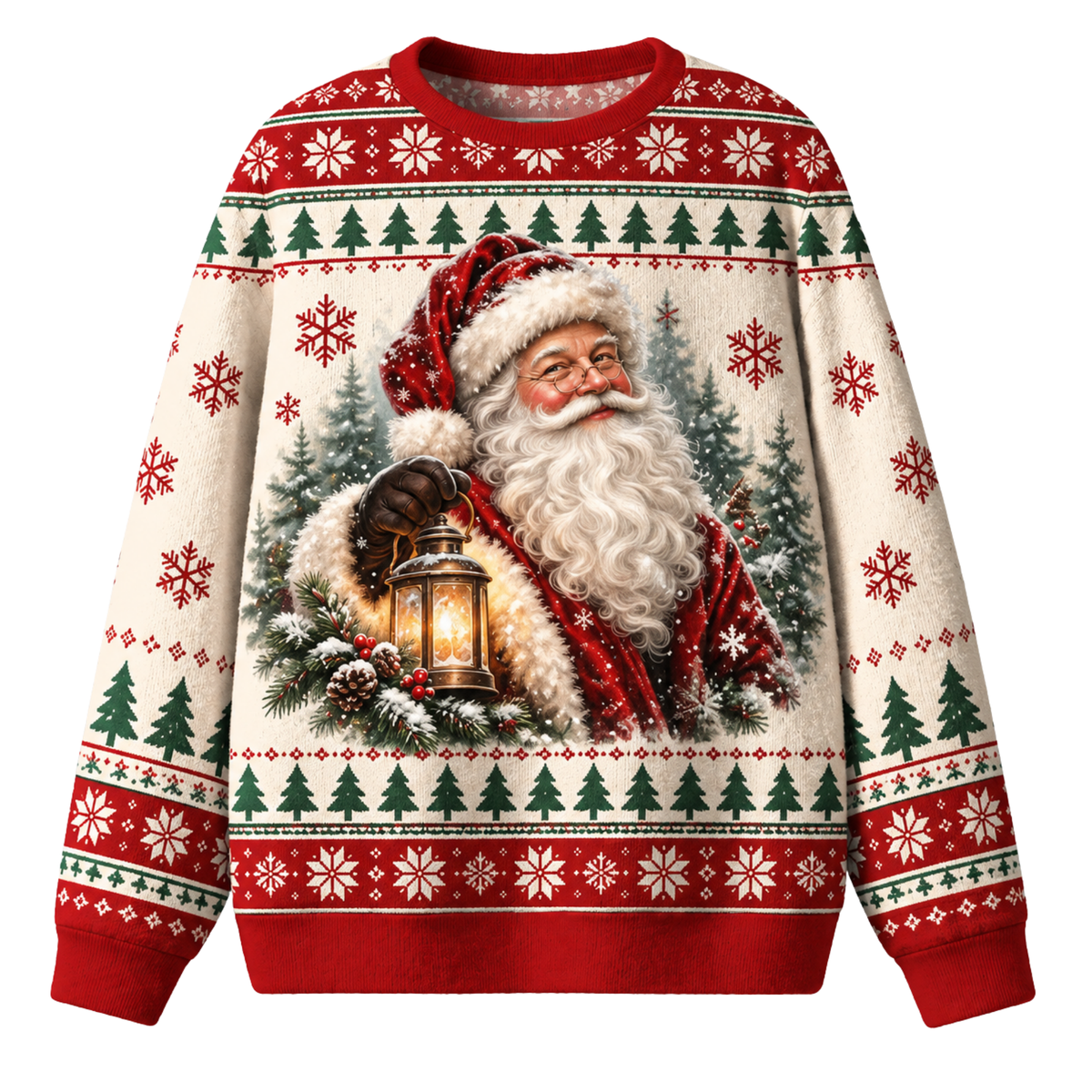 Chaotic Club Custom Santa Lantern Ugly Sweatshirt