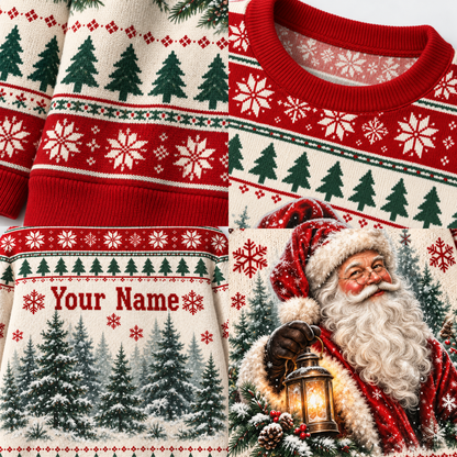 Chaotic Club Custom Santa Lantern Ugly Sweatshirt
