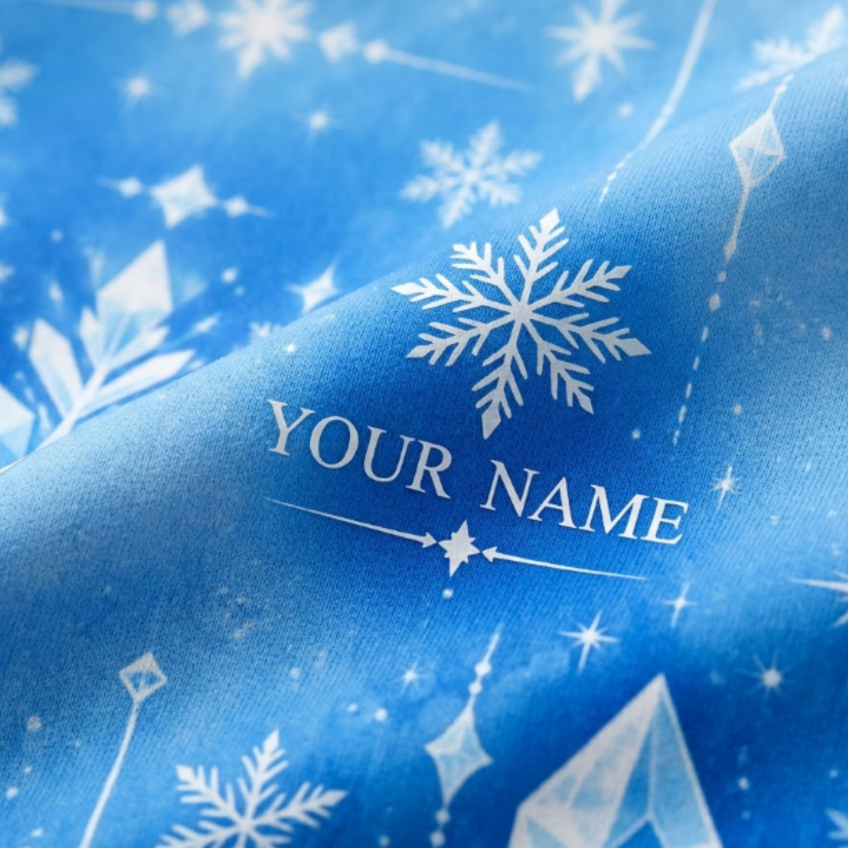 Chaotic Club Custom Snowflake Winter Cardigan
