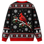 Chaotic Club Custom Snowman Cardinal Winter Ugly Sweatshirt