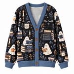 Chaotic Club Custom Spooky Ghost Reader Knit Cardigan