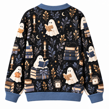 Chaotic Club Custom Spooky Ghost Reader Knit Cardigan