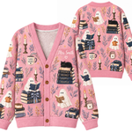 Chaotic Club Custom Spooky Ghost Reader Knit Cardigan