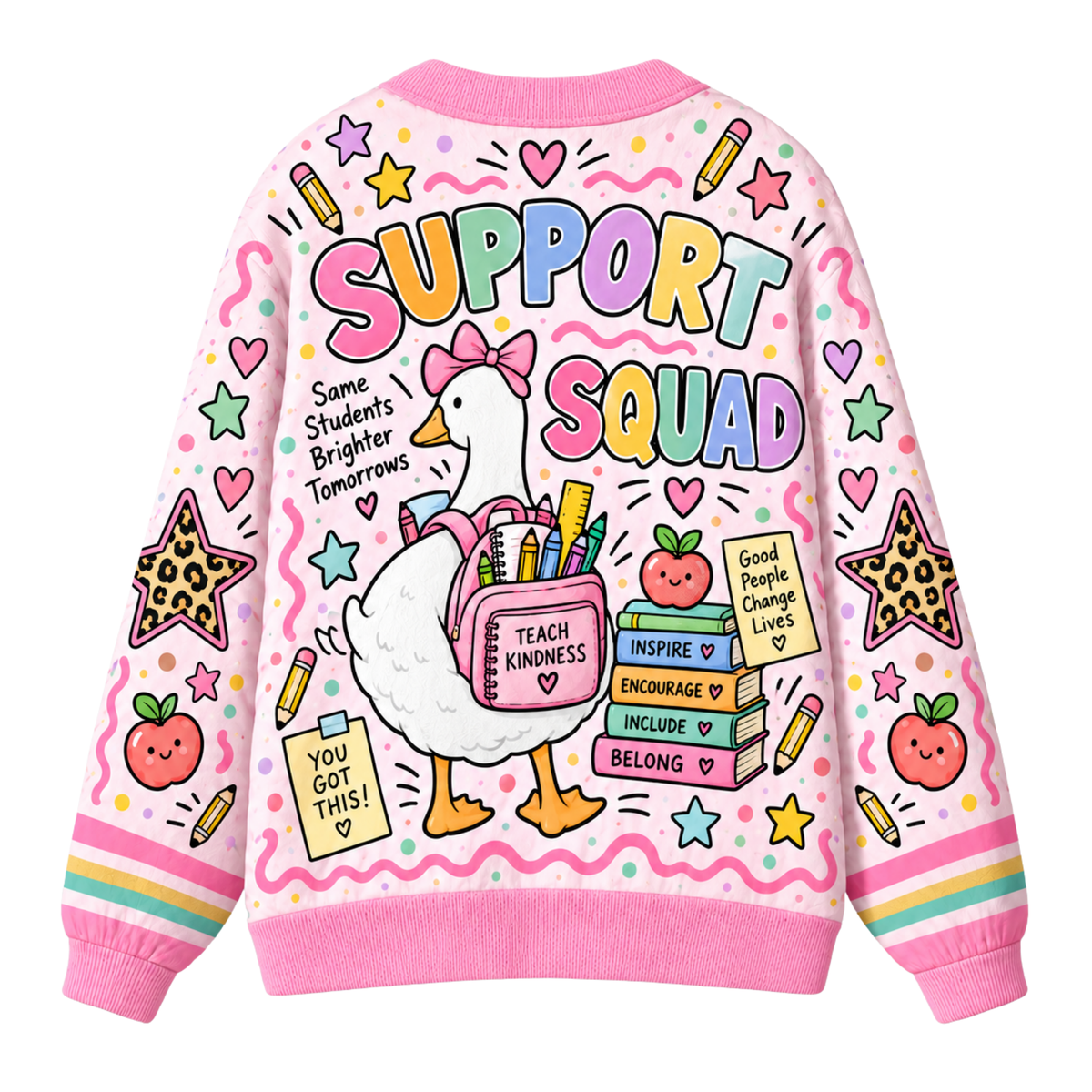 Chaotic Club Custom Support Squad Goose Knit Cardigan