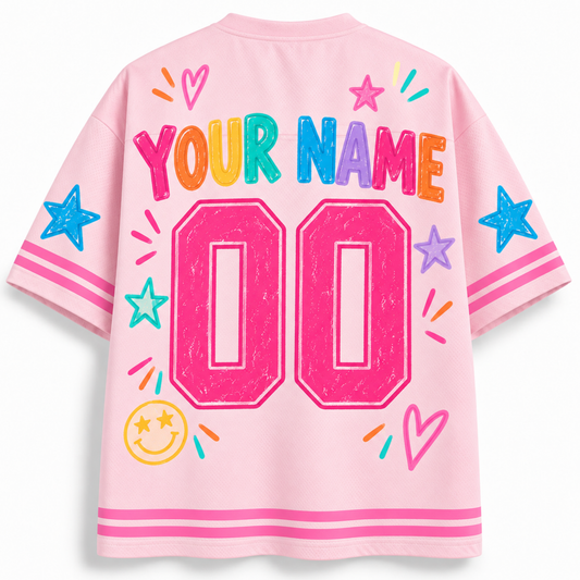 Chaotic Club Custom Thankful Doodles Mesh Jersey