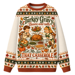 Chaotic Club Custom Thanksgiving Dinner Ugly Sweatshirt