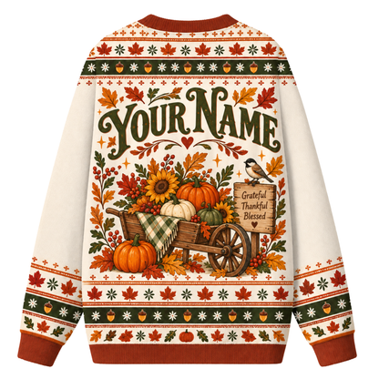 Chaotic Club Custom Thanksgiving Dinner Ugly Sweatshirt