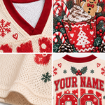 Chaotic Club Custom Trendy Christmas Wreath Cocoa Mesh Jersey