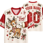 Chaotic Club Custom Vintage Reindeer Boop Christmas Mesh Jersey