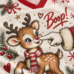 Chaotic Club Custom Vintage Reindeer Boop Christmas Mesh Jersey