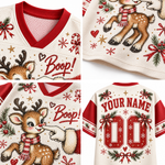 Chaotic Club Custom Vintage Reindeer Boop Christmas Mesh Jersey