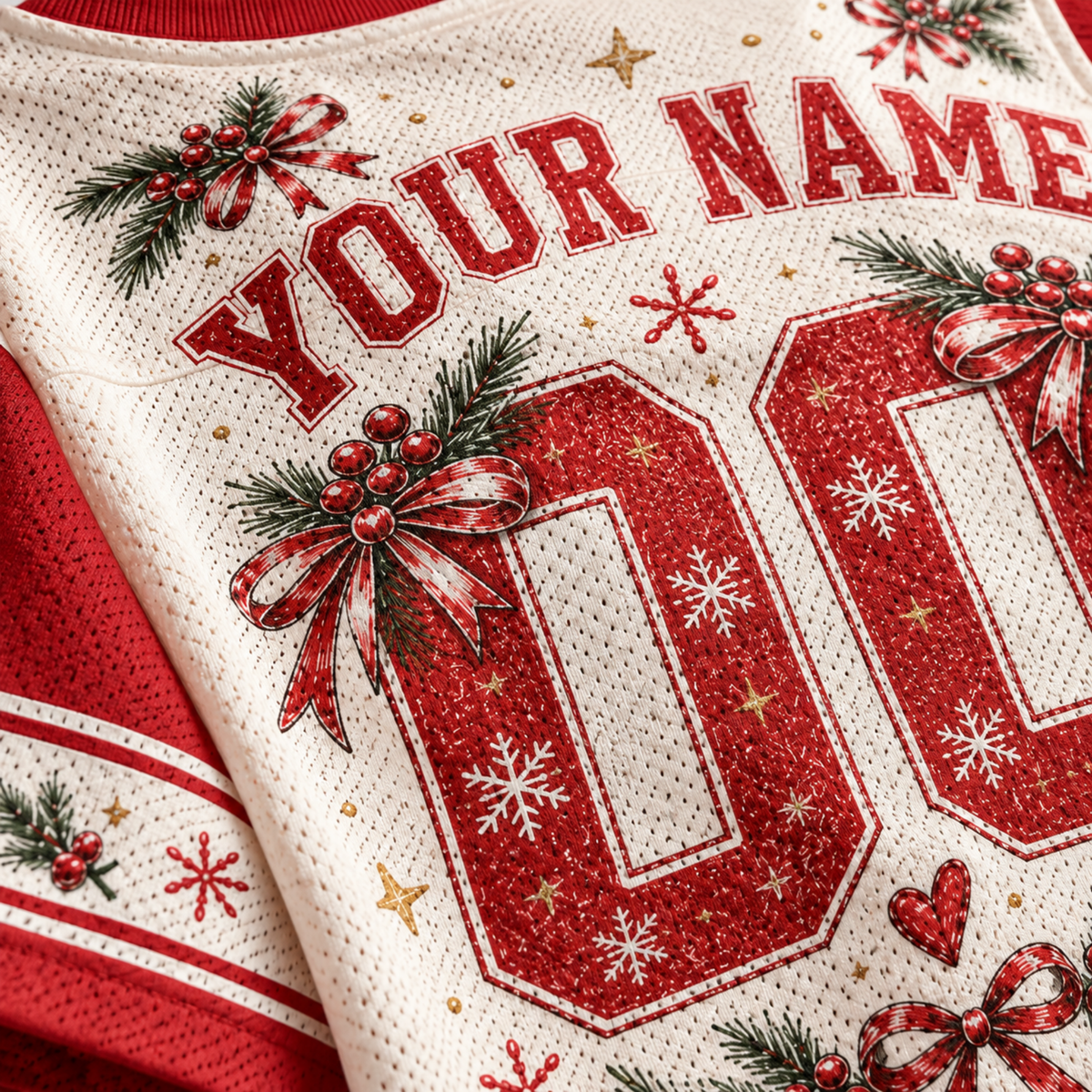 Chaotic Club Custom Vintage Reindeer Boop Christmas Mesh Jersey